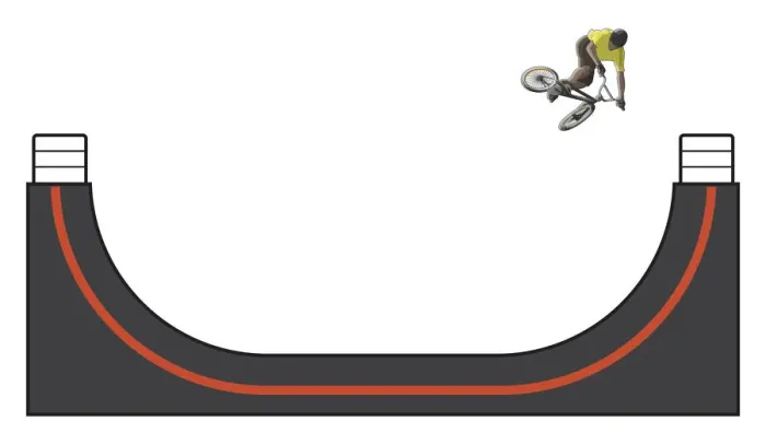 Framed Print : BMX cyclist in mid-air Framed Print : BMX cyclist in mid-air