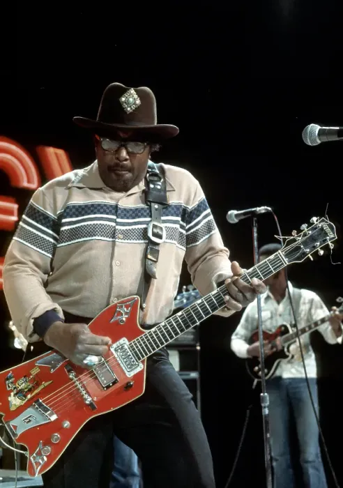 Framed Print : Bo Diddley Performs On A TV Show Framed Print : Bo Diddley Performs On A TV Show