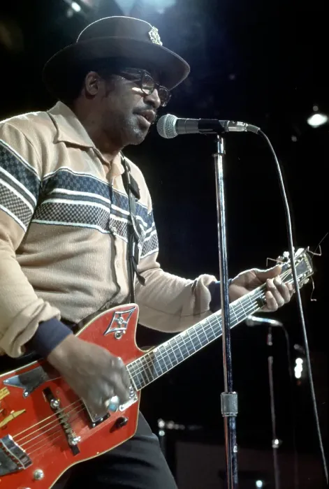Framed Print : Bo Diddley Performs On A TV Show Framed Print : Bo Diddley Performs On A TV Show