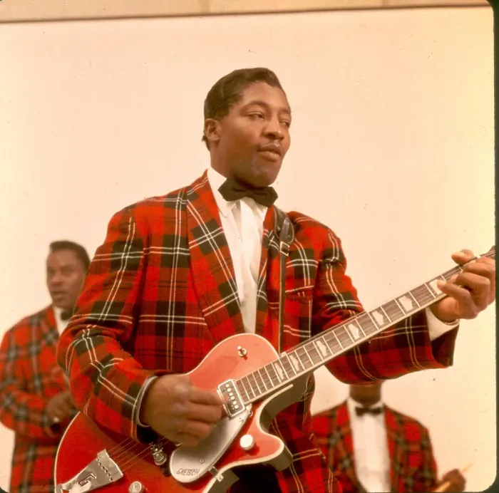 Framed Print : Bo Diddley Portrait With His Band Framed Print : Bo Diddley Portrait With His Band
