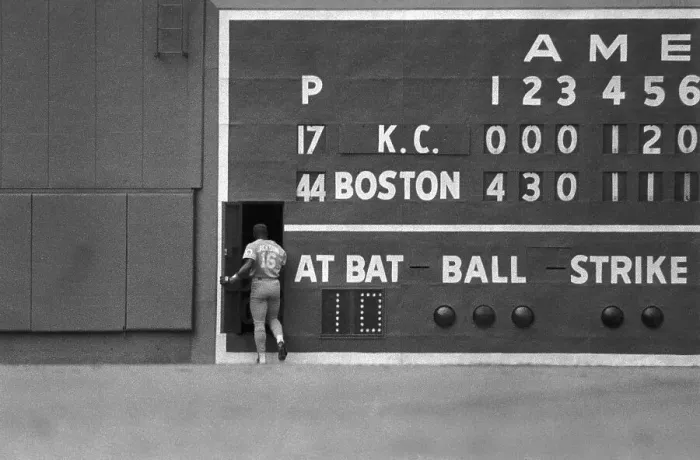 Framed Print : Bo Jackson Entering Scoreboard