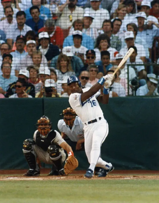 Framed Print : Bo Jackson Swinging Baseball Bat