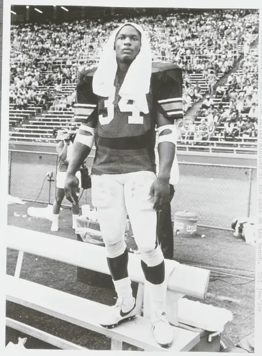 Framed Print : Bo Jackson Watching Football Game Framed Print : Bo Jackson Watching Football Game