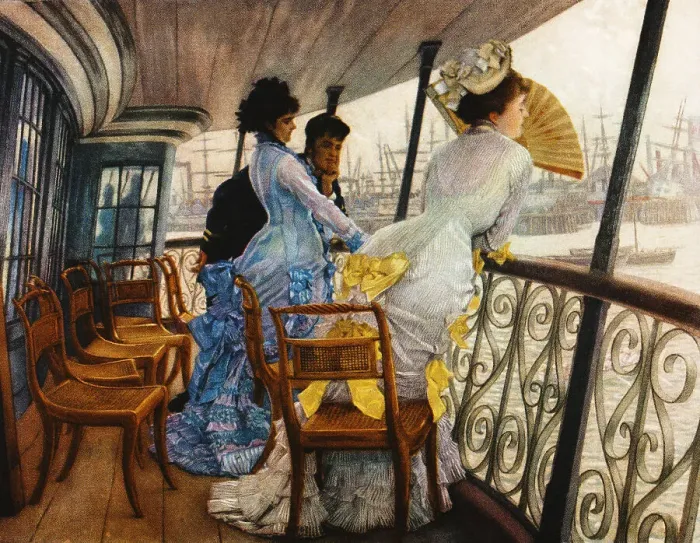 Framed Print : On Board HMS Calcutta by James Tissot Framed Print : On Board HMS Calcutta by James Tissot