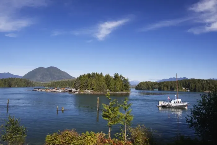 Framed Print : Boats In The Harbour; Tofino British Columbia Canada Framed Print : Boats In The Harbour; Tofino British Columbia Canada