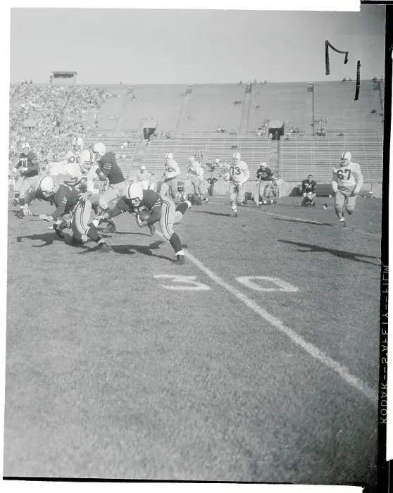 Framed Print : Bob Brink Running With the Football Framed Print : Bob Brink Running With the Football