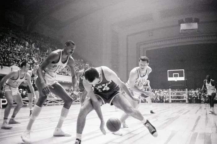 Framed Print : Bob Cousey Dropping Ball Between Legs Framed Print : Bob Cousey Dropping Ball Between Legs