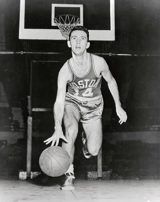 Framed Print : Bob Cousy Dribbling Ball Framed Print : Bob Cousy Dribbling Ball