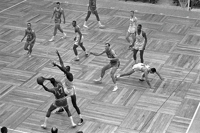 Framed Print : Bob Cousy Falling During Basketball Action Framed Print : Bob Cousy Falling During Basketball Action