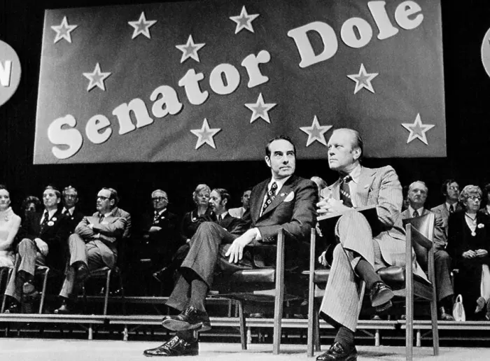 Framed Print : Bob Dole and Gerald Ford Framed Print : Bob Dole and Gerald Ford
