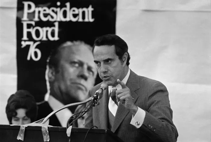 Framed Print : Bob Dole Pointing a Finger Framed Print : Bob Dole Pointing a Finger