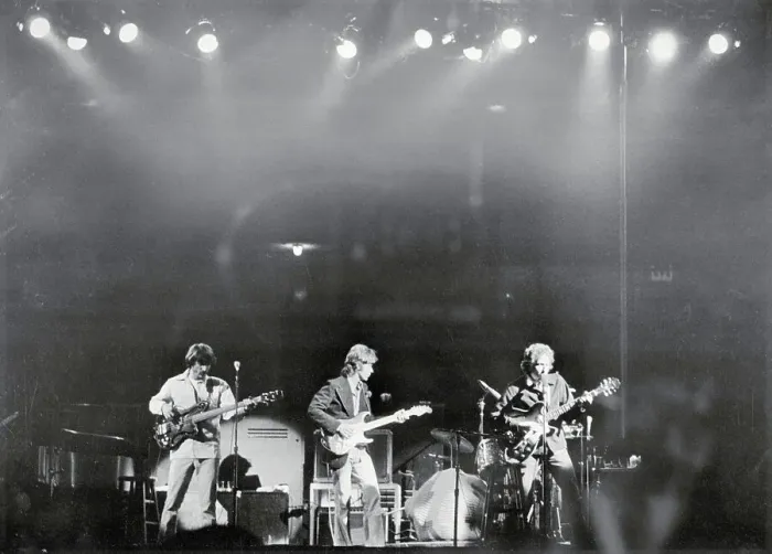 Framed Print : Bob Dylan and Band Performing Framed Print : Bob Dylan and Band Performing