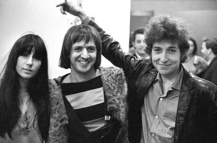 Framed Print : Bob Dylan with Sonny & Cher