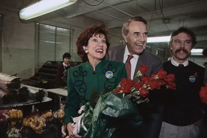 Framed Print : Bob and Elizabeth Dole Posing Framed Print : Bob and Elizabeth Dole Posing
