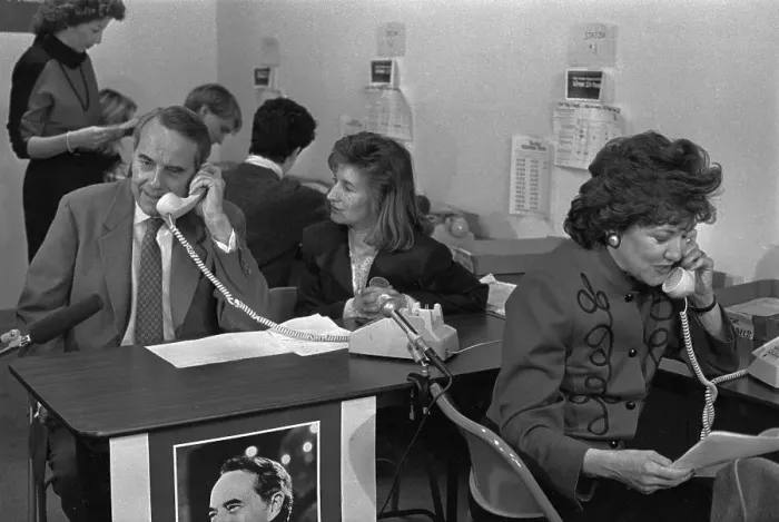 Framed Print : Bob and Elizabeth Dole Working Phones Framed Print : Bob and Elizabeth Dole Working Phones