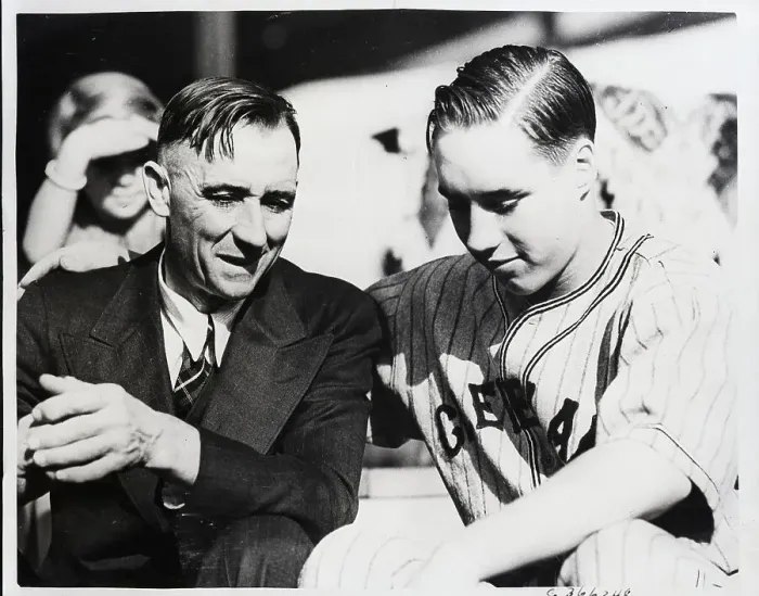 Framed Print : Bob Feller At Home With His Father Framed Print : Bob Feller At Home With His Father