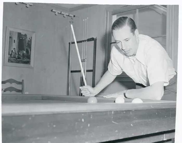 Framed Print : Bob Feller Playing Pool