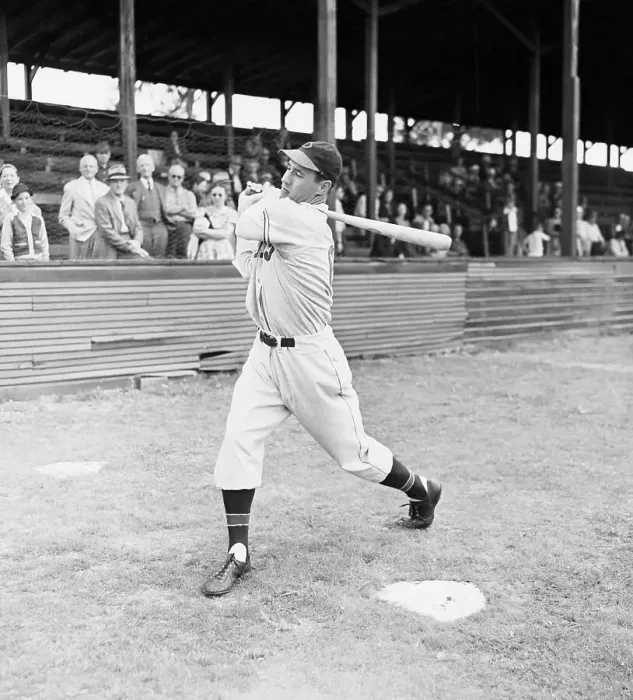 Framed Print : Bob Feller Swinging Baseball Bat Framed Print : Bob Feller Swinging Baseball Bat