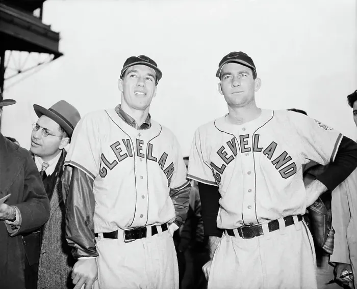 Framed Print : Bob Feller Waist-Up W / Bob Lemon Framed Print : Bob Feller Waist-Up W / Bob Lemon