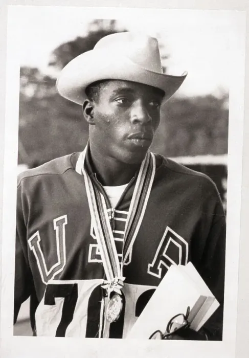 Framed Print : Bob Hayes at Olympic Medal Ceremony Framed Print : Bob Hayes at Olympic Medal Ceremony