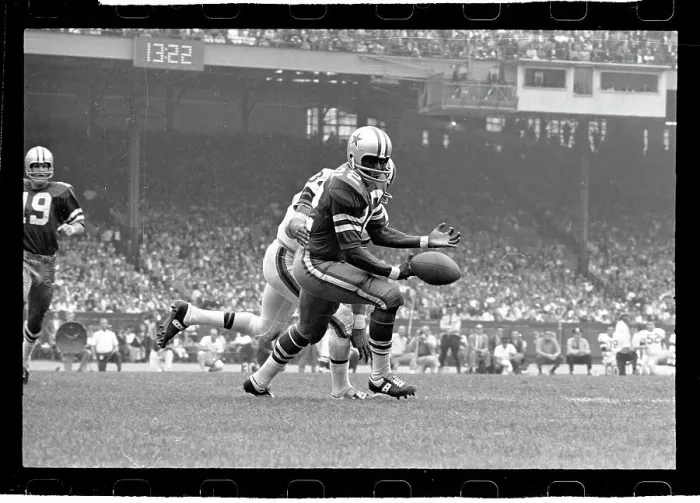 Framed Print : Bob Hayes Being Tackled Framed Print : Bob Hayes Being Tackled