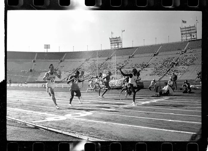 Framed Print : Bob Hayes Winning 100-Yard Dash Framed Print : Bob Hayes Winning 100-Yard Dash