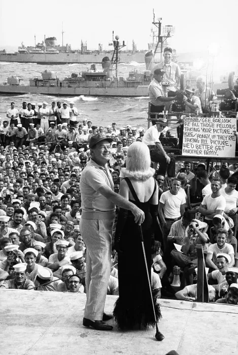 Framed Print : Bob Hope Entertaining Soldiers Framed Print : Bob Hope Entertaining Soldiers