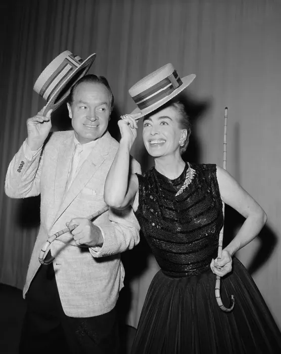  : Bob Hope and Joan Crawford Practicing Skit