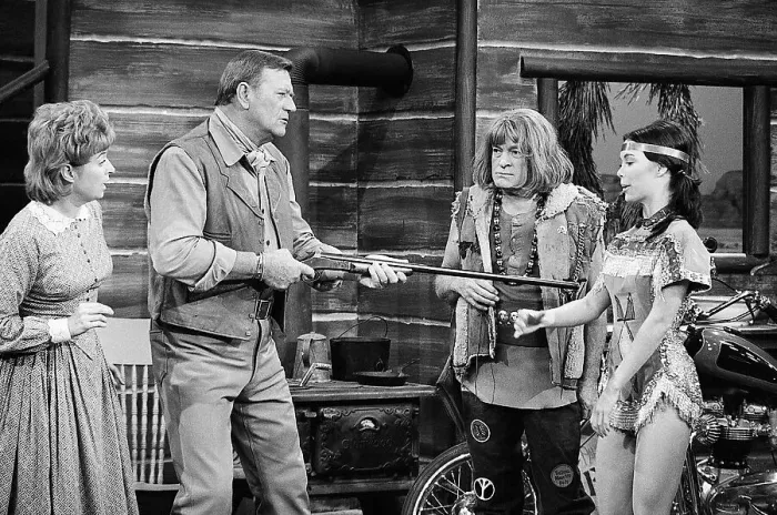  : Bob Hope and John Wayne at TV Taping