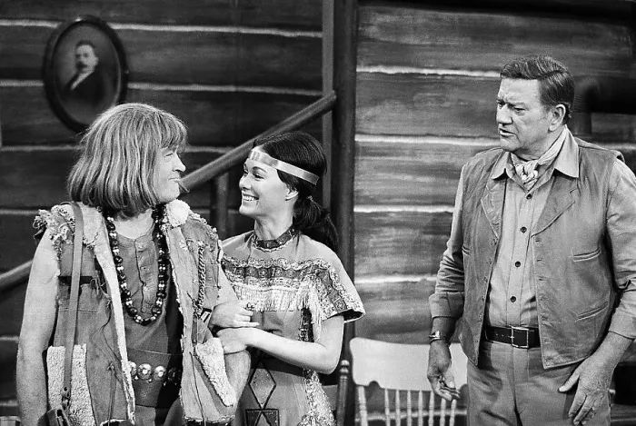  : Bob Hope and John Wayne at TV Taping