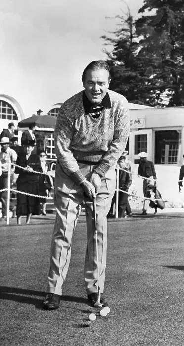 Framed Print : Bob Hope Praciticing His Putting Framed Print : Bob Hope Praciticing His Putting