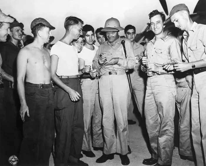 Framed Print : Bob Hope Signing Autograph for Soldiers Framed Print : Bob Hope Signing Autograph for Soldiers