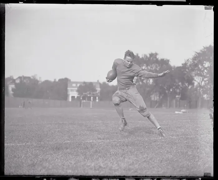Framed Print : Bob McNamara Working out with Football Framed Print : Bob McNamara Working out with Football