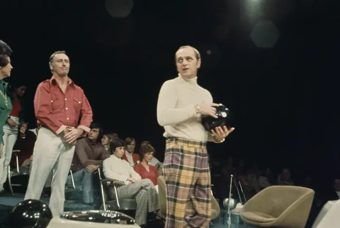 Framed Print : Bob Newhart During Celebrity Bowling Framed Print : Bob Newhart During Celebrity Bowling