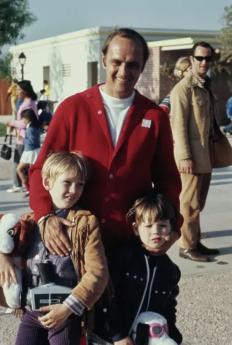 Framed Print : Bob Newhart With Sons Framed Print : Bob Newhart With Sons