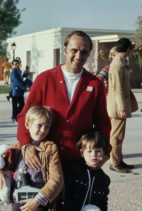 Framed Print : Bob Newhart With Sons Framed Print : Bob Newhart With Sons
