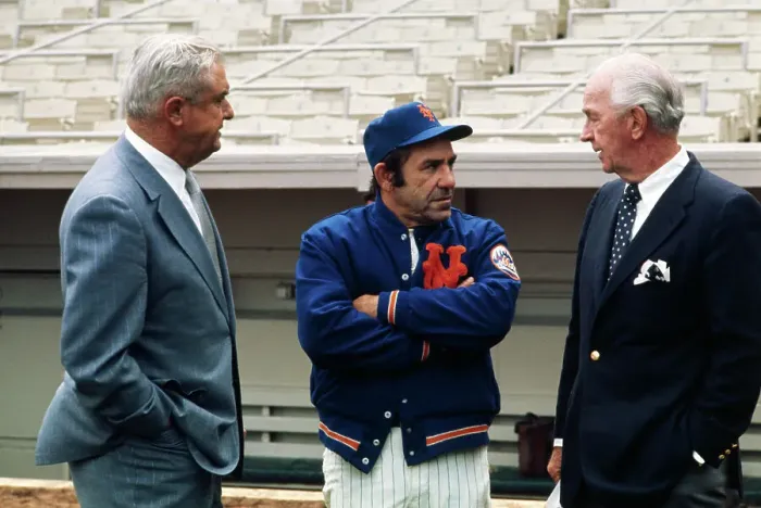 Framed Print : Bob Scheffing, Yogi Berra, and Donald Grant