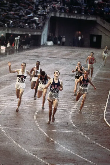 Framed Print : Bob Schul Winning at The Olympics Framed Print : Bob Schul Winning at The Olympics