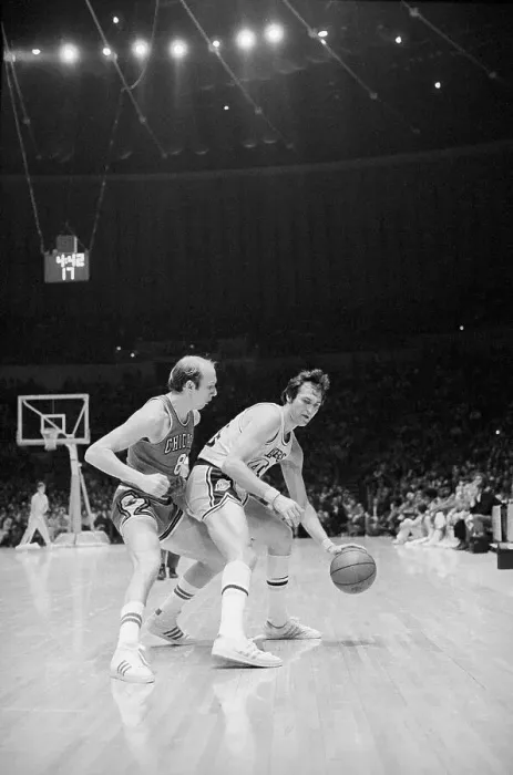 Framed Print : Bob Weiss and Jerry West Playing Basketball Framed Print : Bob Weiss and Jerry West Playing Basketball
