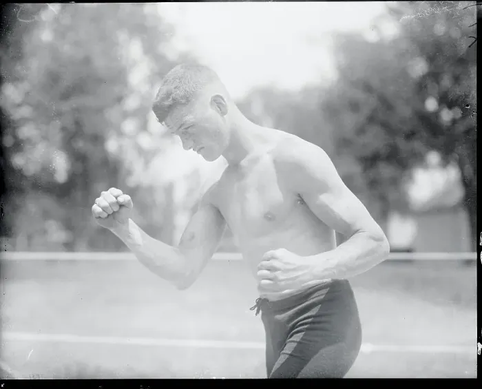 Framed Print : Bobby Barrett in Boxing Ring