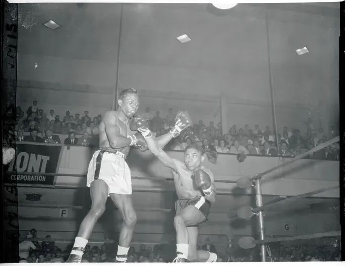 Framed Print : Bobby Bell and Miguel Berrios in the Ring Framed Print : Bobby Bell and Miguel Berrios in the Ring