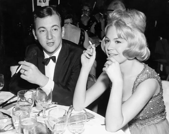 Framed Print : Bobby Darin and Sandra Dee Relaxing Framed Print : Bobby Darin and Sandra Dee Relaxing