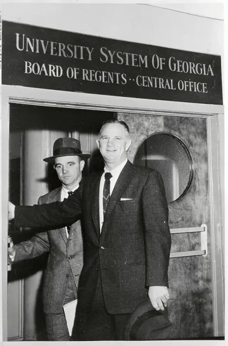 Framed Print : Bobby Dodd Standing in the Doorway of the Regents Office Framed Print : Bobby Dodd Standing in the Doorway of the Regents Office