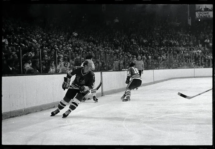 Framed Print : Bobby Hull in Hockey Action Framed Print : Bobby Hull in Hockey Action