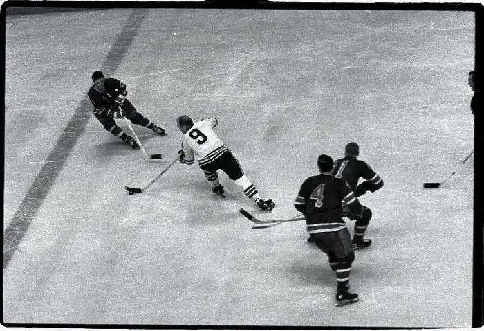 Framed Print : Bobby Hull in Hockey Action Framed Print : Bobby Hull in Hockey Action