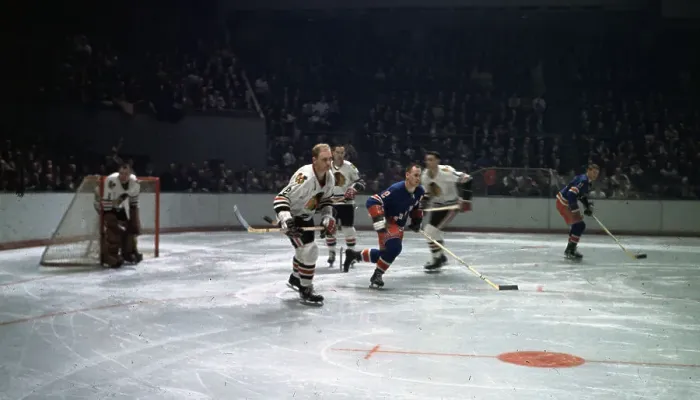 Framed Print : Bobby Hull in Hockey Action