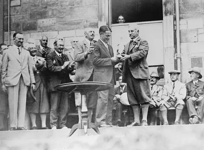 Framed Print : Bobby Jones Accepting the Cup Framed Print : Bobby Jones Accepting the Cup