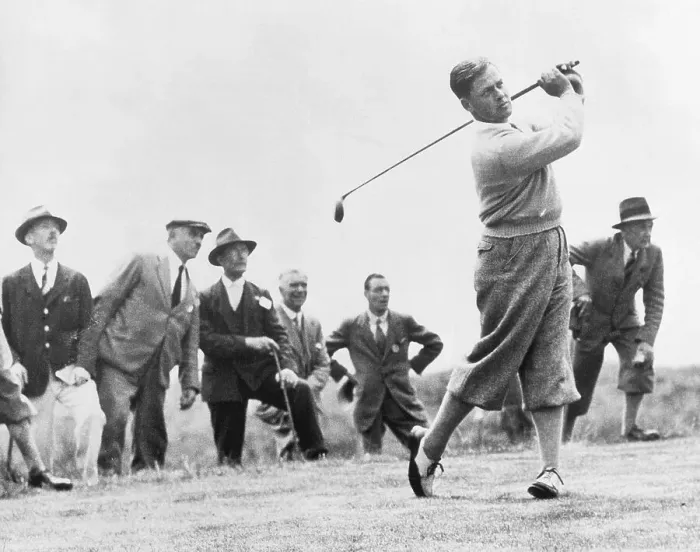 Framed Print : Bobby Jones Driving At British Open Framed Print : Bobby Jones Driving At British Open
