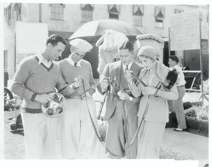 Framed Print : Bobby Jones and Friends Staring at Film Strip Framed Print : Bobby Jones and Friends Staring at Film Strip