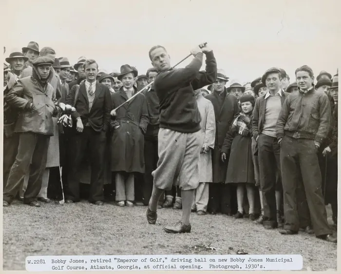 Framed Print : Bobby Jones in Golfing Action